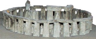 Henry Browne's Model of the reconstructed Stonehenge